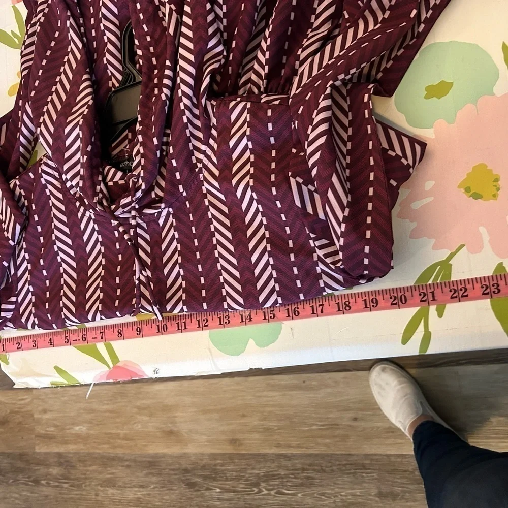 NWOT eShakti Herringbone print crepe hoodie blouson